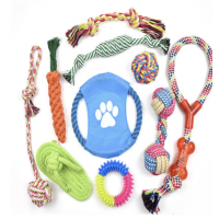 Aimigou puppy dog chew toys  teething cotton rope toys set for dogs