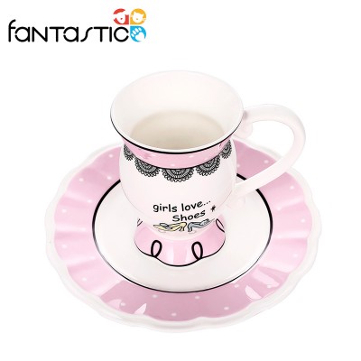 Fine Bone China Ceramic Coffee Tea Cup Sets with Saucer Set